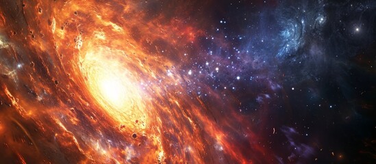 Poster - Stunning Ultr-Dense Quasar Core: A 3D Illustration of an Ultr-Dense Quasar Core