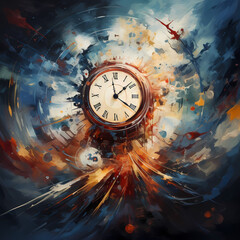 Poster - Abstract representation of the concept of time.