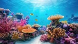 Fototapeta Do akwarium - vibrant living coral