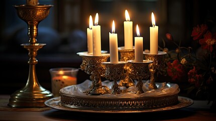 Canvas Print - flame candle lighting