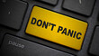 © tang90246 - Don't panic text button on keyboard