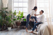 © oneinchpunch - young couple spending time in their countryside house