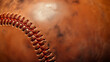 fictional baseball background showing stitching and worn leather; not an actual branded product shown