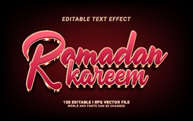 Wall Mural - modern lettering ramadan kareem text effect