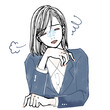 © MOMOSHINAsakurako - ため息をつく疲れた女性