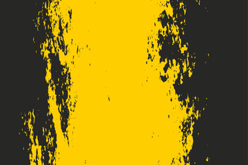 Wall Mural - Black and yellow abstract dirty grunge background