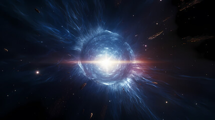 Wall Mural - space galaxy background, 3d illustration of nebulae in the universe