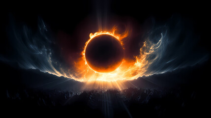 Wall Mural - space galaxy background, 3d illustration of nebulae in the universe