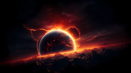 Wall Mural - space galaxy background, 3d illustration of nebulae in the universe