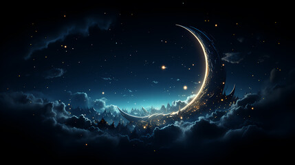 Wall Mural - space galaxy background, 3d illustration of nebulae in the universe