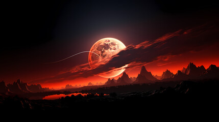 Wall Mural - space galaxy background, 3d illustration of nebulae in the universe