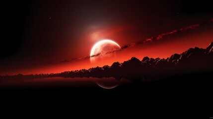 Wall Mural - space galaxy background, 3d illustration of nebulae in the universe