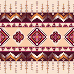 Wall Mural - Native american pattern, Vector seamless decorative ethnic pattern. American indian motifs. Ethnic geometric pattern native american mexican navajo tribal motif.
Design for background,carpet,wallpaper