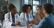 © redflower - The medical team holds a meeting in the office room