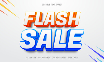Aufkleber - Editable text effect flash sale mock up