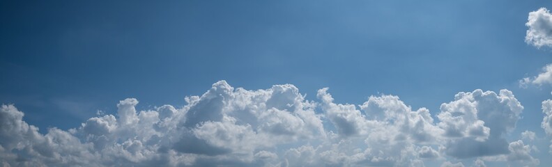 Wall Mural - panoramic beautiful sky with clouds.