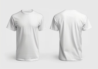 Poster - High Resolution White T-Shirt Mockup