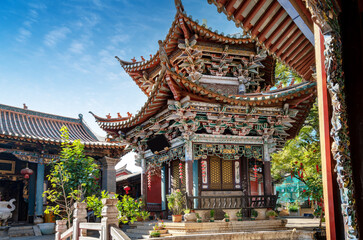 Wall Mural - The historical architecture of Guandu Ancient Town, Kunming, China.