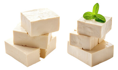 tofu isolated on transparent background