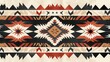 Traditional Navajo Tribal Pattern in Natural Colors, seamless pattern