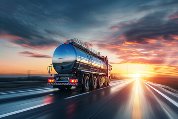 fuel tanker truck