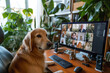 © Anastasiia Trembach - a dog at an online meeting