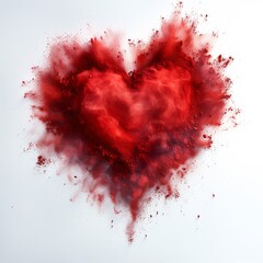 Wall Mural - heart made of paint splashes