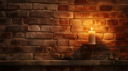 Canvas Print - sconce wall candle