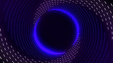 Stream Editable Intro, Purple Blue Abstract Background For Twitch Or Live Streaming, Rotating Circle And Dots.