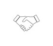 Partnership, shake hands, together icon. Vector illustration.