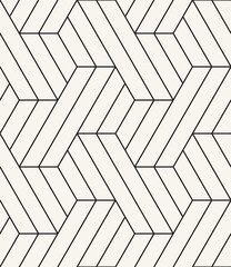 Vector seamless pattern. Modern stylish texture. Repeating geometric background. Striped monochrome thin grid. Linear graphic design. Can be used as swatch for illustrator.