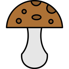 Wall Mural - Mushroom Icon