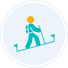 Sticker - Hiking Icon