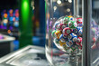 © Degimages - Lottery drawing: A close-up of lottery balls tumbling in a transparent machine, suspense and unpredictability of the draw.