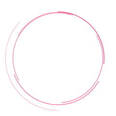 Poster - The 50 percent symbol filled with pink dots. Pointillism style. Vector illustration on white background