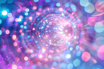 Poster - Speed motion blur. Colorful light trails. Abstract background image. Created with Generative AI technology