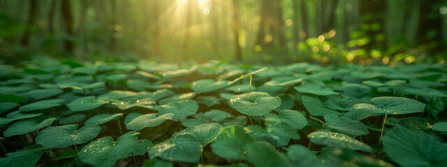 Wall Mural - nature, green, plant, environment, background, bright, summer, beauty, leaf