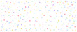 Background with colorful confetti. Vector illustration for cover, banner, poster, card, web and packaging.