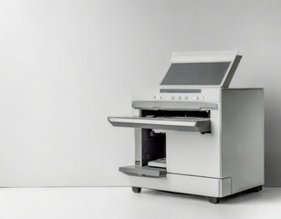Poster - Copy machine on white background. office equipment.