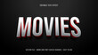 Cinematic movies editable text effect, 
