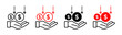 Loan Receiver Line Icon. Financial Borrowing icon in black and white color.