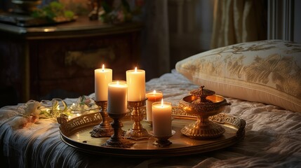 Canvas Print - ambiance candle lighting