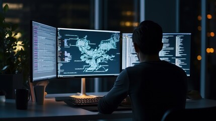 Programmers sit in front of the computer and write the source code and make changes to it