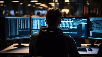 Programmers sit in front of the computer and write the source code and make changes to it