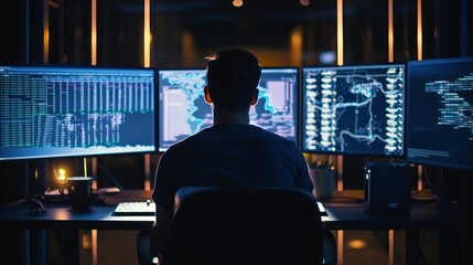 Programmers sit in front of the computer and write the source code and make changes to it