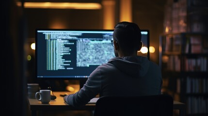 Programmers sit in front of the computer and write the source code and make changes to it