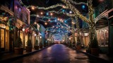 Fototapeta Miasto - twinkling lights holiday
