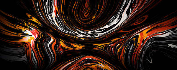 Wall Mural - colorful grunge with paint orange white mixing colors background