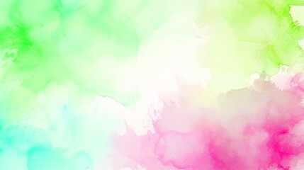Poster - Abstract colorful color painting illustration background texture - Frame made of watercolor splashes