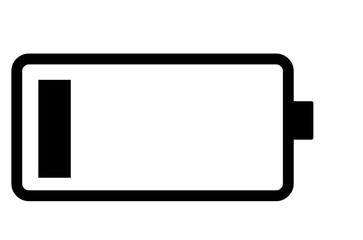 Wall Mural - Low battery charge icon 